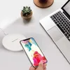 Kabelloses Ladegerät Qi Ultra-Slim-Schnelllade-Pad mit atmungsaktivem LED-Licht für iPhone X iPhone 8 Samsung Galaxy S9 S9 Plus mit Paket