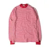 Oversized Men T-Shirt Crew Neck Striped Casual Longlines Sleeve T-Shirts Long Plain Tee Shirt Street Wear