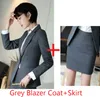 Formale weibliche Frauen-Rock-Anzüge mit Jacken und Rock für Frauen, Business-Arbeitskleidung, weibliche Büro-Uniform-Designs, Blazer-Sets
