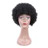 6 inç Kinky Kıvırcık Afro Peruk Kadınlar Için Kısa Peruk Sentetik Saç Düşük Sıcaklık Fiber Cosplay Peruk