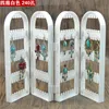 240 holes plastic earrings studs display stand Creative screen necklace jewelry stand ornaments hanging frame Foldable jewelry display stand