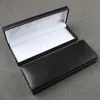 17.3x6.3x2.7cm Business pen pacakging paper box black flip pen box spot imitation PU gift paper box Custom logo LX0200