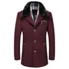 High Quality Winter Woolen Casual Jackets Coat Fashion Business Thicken Overcoat Men Wool Jacket Winter Men Wool Jacket