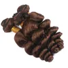 Loose Wave 4 Chocolate Brown Virgin Human Hair 3 Bundle hanterar hela peruanska mörkbrunt mänskliga hårvävbuntar 1030 263C3054610