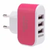 600 unids/lote 3.1A Triple USB 3 puertos pared hogar viaje adaptador de cargador de CA para Samsung S6 para iPhone IOS Android teléfono móvil enchufe de la UE