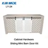 Kinmade Mini Cabinet Double Barn Door Hardware Flat Track Wooden Sliding Door System Kit262T