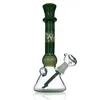 Cam Beher Bong 8.8" Perc Su Borusu Petrol Kulesi Su Bong Yeşil Renk Downstem ve Cam Hazneli geliyor