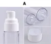 Lege plastic cosmetische fles navulbare draagbare mini reizen parfum fles airless pump vacuüm vloeibare flessen 15ml 30ml 50ml