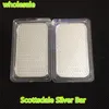 DHL 100Pcs Lot Non- Magnetic lion Silver BarScottsdale Silver Plated sealed without hard capsules 1oz bullion bar3017