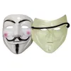 Costume Accessories V Shape Masks For Men Halloween Vendetta Party Male Classic Mask Cosplay Mens White Yellow