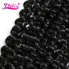 Lydia Bohemian Braids Hair Extension Curly Crochet Hair 14 "1PCS Pure Color Kanekalon Bulk Synthetic Braiding Afro Kinky