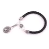 Infinity Love Crystal Tennis Racket With Ball Charm Pendent Bracelets Christmas Gifts Women Fashion Black White Leather Bracelets 6874275