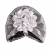 Femmes Turban Bandbands Nouveau luxe pliant Big Flower Head Scarf