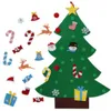 DIY Felt Christmas Tree With Pedant Ornaments Christmas Gifts New Year Door Wall Hanging Xmas Decoration Kids Manual Accessories WX9-1042