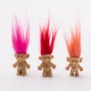 Bunte Haare Troll Puppenfamilie Mitglieder Daddy Mama Baby Jungen Mädchen LeProcauns Damm Trolle Spielzeuggeschenke Happy Love Family4716990