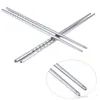 Drop 201 Stainless Steel Chopstick 22cm Korean BBQ Chopsticks Kitchen Rrestaurant Bar Home Dinnerware Flatware for Party D3689163