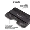 NewBring 100% Real Compact Carbon Fiber Mini Money Clip Credit Card Sleeve ID Holder With RFID Anti-Thief Card Wallet