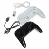 New Black White Wired Classic Controller Pro Joytpad Gamepad för Wii U Wii Remote High Quality Fast Ship
