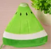 Soft Plush Watermelon Orange Fruit Women Coin Purse Mini Cute Oval Zipper Children Girl Coin Wallet USB Cable Headset Bag