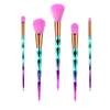 Красочный градиент набор кистей для макияжа 5 шт. Professional Mermaid Make Up Щетки Kit Kit для фундамента Порошок Корпус для лица Eyeshadow