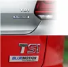 Scirocco Touareg Tiguan Golf Jetta Emblem 장식 배지 자동차 스타일을위한 3D Chrome Bluemotion Technology Car 스티커