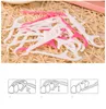 25 stks / zak plastic tandenstoker katoenen floss tandenstoker stick voor orale gezondheidstafel accessoires tool opp bag pack wx9-525