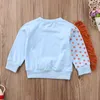 Enfant imprimé sweat dessin animé coton garçons filles hauts t-shirts à manches longues printemps automne t-shirts enfants vêtements 2 couleurs C4310-1