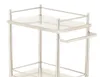 Elitzia ETST23 Stainless Steel Beauty Salon Rolling Trolley Storage Organizer Cart 3 Tier With Drawer