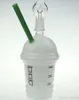 hot new starbucks glass bong Starbuck Cup water pipe Cheech smoking pipe oil rig dome and nail glass bubbler hookah