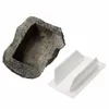 Nyckellåda Rock Hide In Stone Säkerhet Säker förvaringsorganisator Dörrlåda Box Döljer Utomhus Trädgårdsprydnad 6x8x3cm Fake Rock Hållare