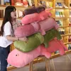 Dorimytrader Kawaii Doux Anime Hippopotame En Peluche Jouet Mignon Grand Dessin Animé En Peluche Hippopotames Oreiller Poupée Animal Sieste Coussin pour Amant Cadeau DY50217