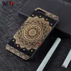 TPU Black Phone Cases For iPhone 6s 7 8 plus 11 12 X Xs Max Wood Custom Logo Laser Engraving Datura Flowers Back Cover Shell