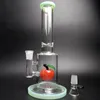 Cam Bong Waterpipe Beaker WTIH Percolators Duş Kapağı Percs Buz İzli Su Boruları 18.8mm Düz Tüp Bongs Bubbler