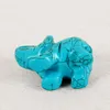 Dingsheng Natural Crystal Quartz Stone Amethyst Elephant figurine Carving Stone Animal Longevity Turquoise Healing Reiki Stones CR9416513