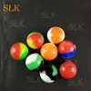 6 ml Ball Shape Round Silicone Container Jars Silicone Wax Containers Dab wax vaporizer oil container dry herb containers Box Vaporizer