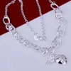 Fine 925 Sterling Silver Naszyjnik 18inch Shake Łańcuch Link, 2018 Fine Real 925 Silver Link Chain Włochy Naszyjnik Nowy Styl Hot 2021 Xmas