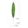 Slanke kunstmatige tropische plant bladeren tuin decoraties indoor outdoor planten thuis kantoor decor nep groen gladiolus blad