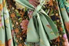 Omchion blusa feminina vintage impressão floral longo quimono mulheres casuais boho blusa com faixas 2018 verão quimono cardigan qs374