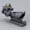 Tryjikon ACOG 4x32 Czarny Tactical Real Fiber Optic Green Iluminowane kolimator Red Dot Sight Polowanie Riflescope