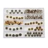 Bästa kampanjen Ny 60st Watch Crown for Copper 5.3mm 6.0mm 7.0mm Silver Gold Repair Accessories Assortment Parts
