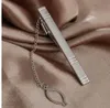 1 PCS Aleación de metal Metal Tie CLIP Moda Plata Simple Necktie Tie Pin Bar Bar Crespe Clip