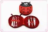 Mooie Cartoon Nail Art Manicure Set Nagel Clipper Wenkbrauw Scissor Cloter Oor Lepel Double-Headed Dead Skin Nipper Kit