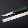 Promotion Ball Bear Flipper Folding Kniv 9Cr18 Sain Finish Drop Point Blade G10 Hantera EDC Pocket Knives Xmas Present