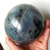 Около 600 гОколо 70 мм 90 мм Натуральный лабрадорит лунный камень Кварцевая хрустальная сфера Шар Исцеляющий2962205