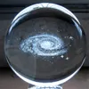 Crystals Glass Ball Galaxy Star 3D Creative Gifts Bearbetning Hem Feng Shui Sculpture Crystal Craft Crystal Decoration3040