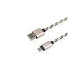 Gevlochten Stof Micro kabels 1m 2m 3m Aluminium usb data oplaadkabel voor samsung s4 s6 s7 htc lg voor sony telefoon 5 6 7 plus