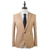 Abiti da uomo Blazer Uomo Slim Fit Business Leisure Abito formale in due pezzi con un bottone per il matrimonio dello sposo