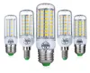 Силиконовые светодиодные лампы Dimming кукурузная лампочка 110V 220V G4 G8 G9 E11 E14 E17 BA15D теплый / чистый / холодный белый свет Замените галогенную лампу