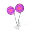 Double 200 Led Plant Grow Light ampoule Lampe Desk Clip Holder set pour Flower Vegetable Indoor Seeds Growing serre hydroponique