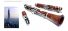 Hochwertiger Vibrale Vask87 17 Tasten handgefertigt Redwood Clarinet B flach versilberte Taste mit Reinigungsgewalzholz Musical Inst4731848